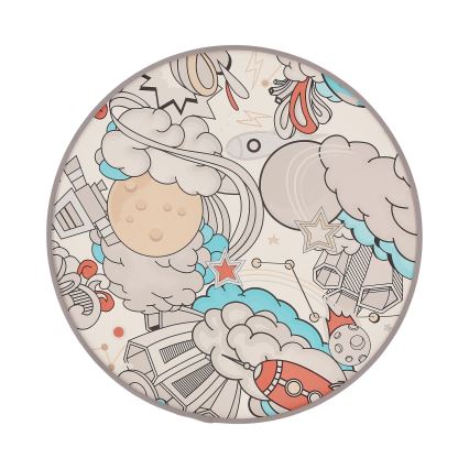Dečije plafonsko svetlo KIDDY 2xE27/40W/230V belo/bež