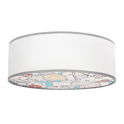 Dečije plafonsko svetlo KIDDY 2xE27/40W/230V belo/bež