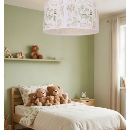 Dečije plafonsko svetlo KIDS ROOM 1xE27/60W/230V prečnik 40 cm dinosaurus