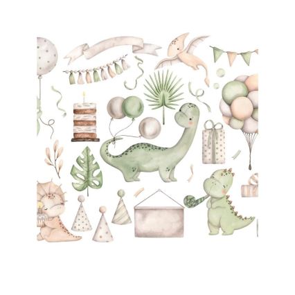 Dečije plafonsko svetlo KIDS ROOM 1xE27/60W/230V prečnik 40 cm dinosaurus
