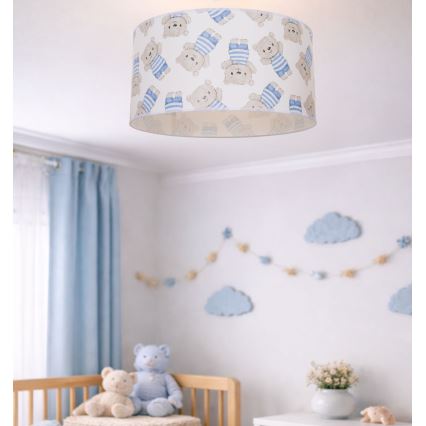 Dečije plafonsko svetlo KIDS ROOM 1xE27/60W/230V prečnik 40 cm medvedić