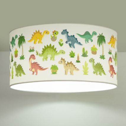 Dečije plafonsko svetlo KIDS ROOM 1xE27/60W/230V, prečnik 40 cm, u obliku dinosaura