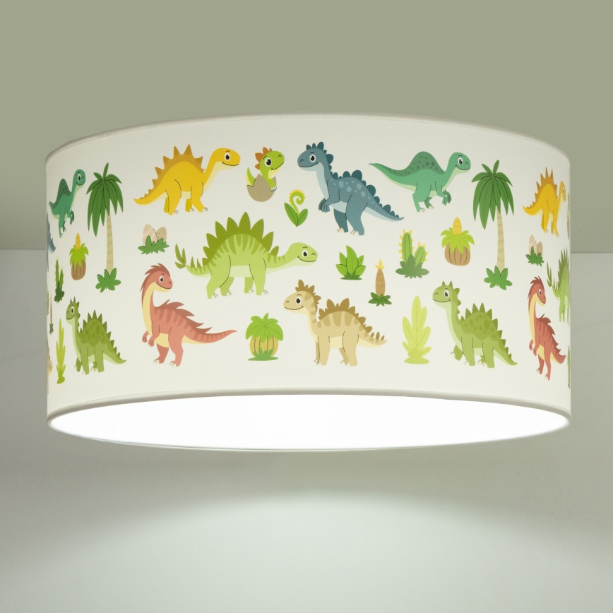 Dečije plafonsko svetlo KIDS ROOM 1xE27/60W/230V, prečnik 40 cm, u obliku dinosaura