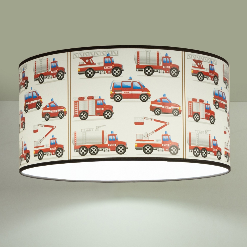 Dečije plafonsko svetlo KIDS ROOM 1xE27/60W/230V Ø 40 cm vatrogasci
