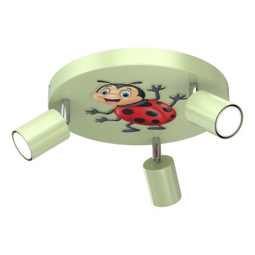 Dečije spot svetlo FUN 3xGU10/8W/230V zelena/bubamara