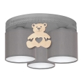 Dečije stropno svetlo BEAR 3xE27/60W/230V