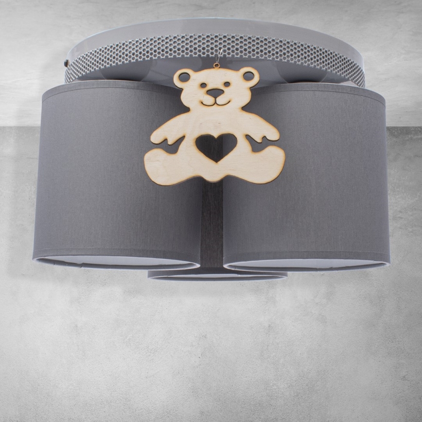 Dečije stropno svetlo BEAR 3xE27/60W/230V