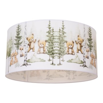 Dečije stropno svetlo KIDS ROOM 1xE27/60W/230V, prečnik 40 cm, sa motivom životinja