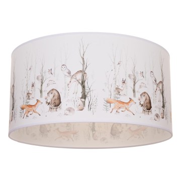 Dečije stropno svetlo KIDS ROOM 1xE27/60W/230V, prečnika 40 cm, sa motivom životinja
