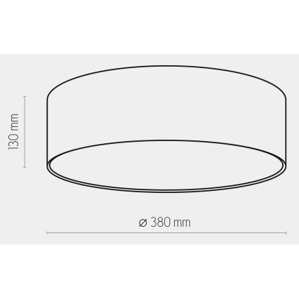 Dečije stropno svetlo RONDO KIDS 4xE27/15W/230V ružičasto