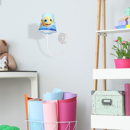 Dečije zidno svetlo FISH 1xE14/40W/230V