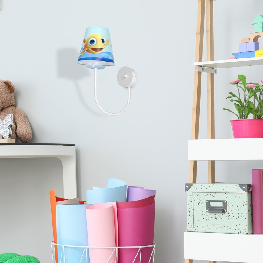 Dečije zidno svetlo FISH 1xE14/40W/230V