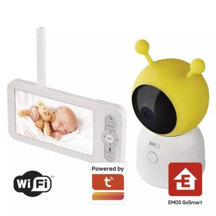 Dečiji bebi-fon sa monitorom GoSmart 5V Wi‑Fi Tuya