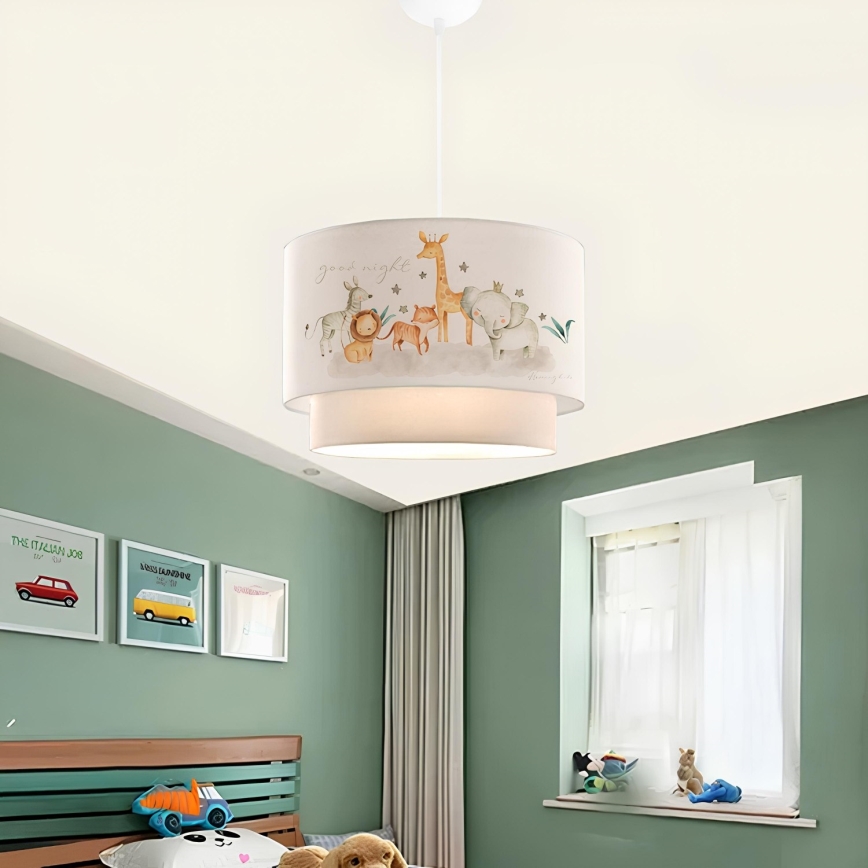 Dečiji luster CANDY 1xE27/40W/230V bela/braon