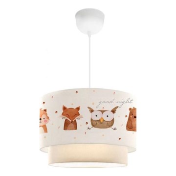 Dečiji luster CANDY 1xE27/40W/230V bela/braon