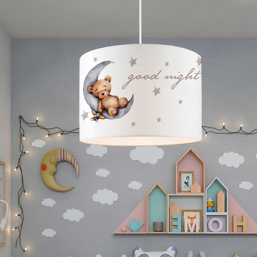 Dečiji luster CANDY 1xE27/40W/230V bela/braon