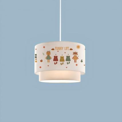 Dečiji luster CANDY 1xE27/40W/230V beli/šareni