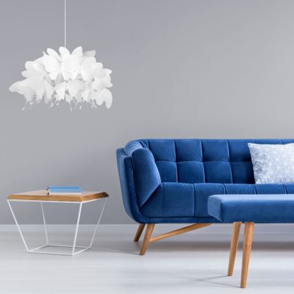 Dečiji luster FARFALLA 1xE27/60W/230V bela