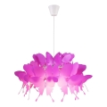 Dečiji luster FARFALLA 1xE27/60W/230V roze
