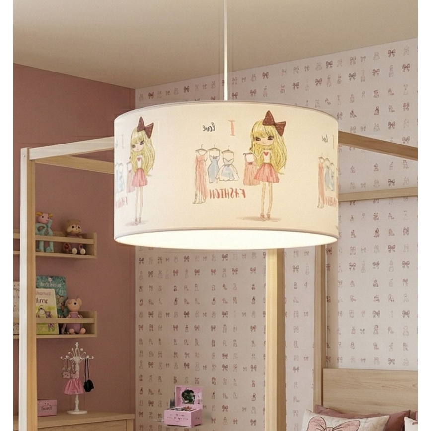Dečiji luster GIRLS VIBES 1xE27/60W/230V prečnik 40 cm Obožavam modu
