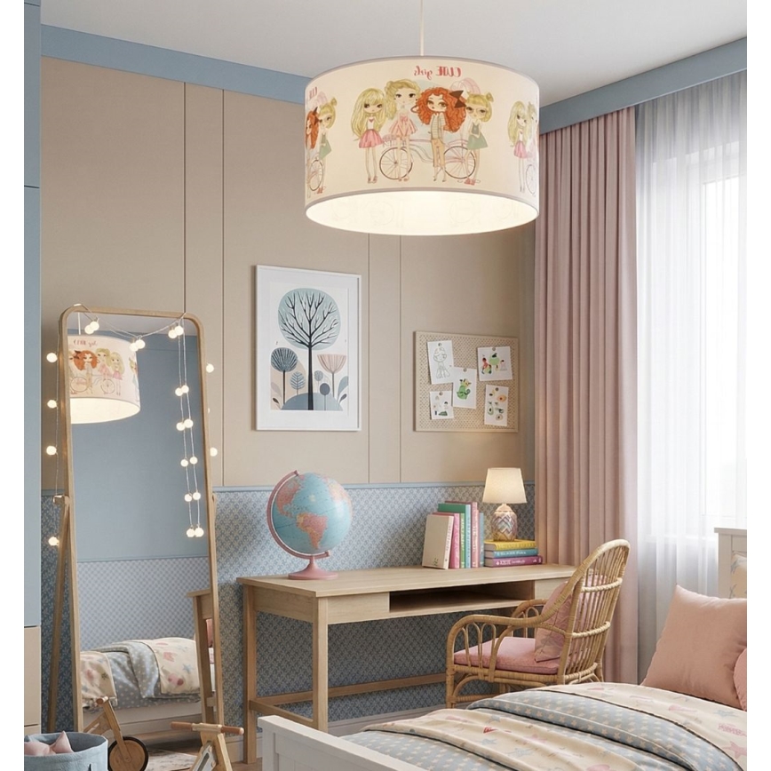 Dečiji luster GIRLS VIBES 1xE27/60W/230V prečnik 40 cm za devojčice