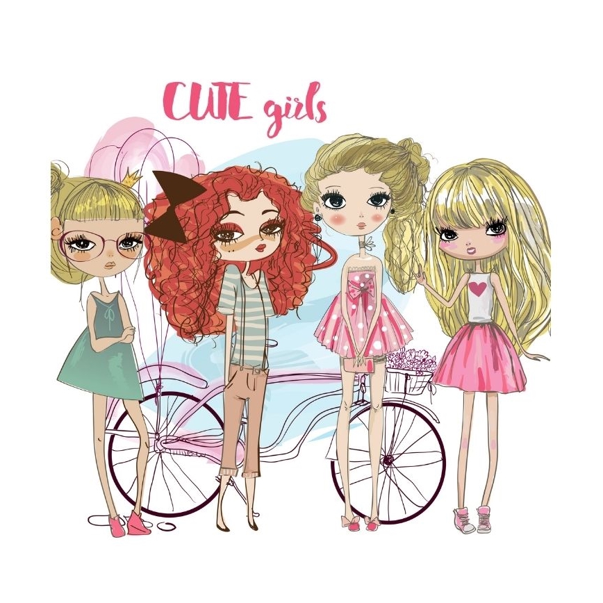 Dečiji luster GIRLS VIBES 1xE27/60W/230V prečnik 40 cm za devojčice