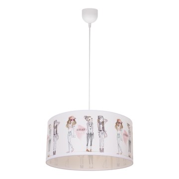Dečiji luster GIRLS VIBES 1xE27/60W/230V, prečnik 40 cm, za devojčice