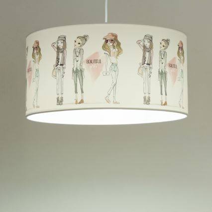 Dečiji luster GIRLS VIBES 1xE27/60W/230V, prečnik 40 cm, za devojčice