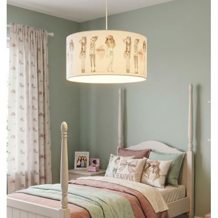 Dečiji luster GIRLS VIBES 1xE27/60W/230V, prečnik 40 cm, za devojčice