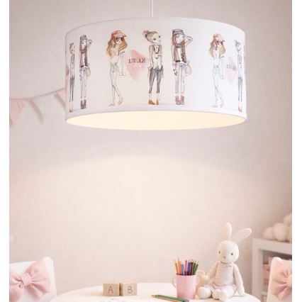 Dečiji luster GIRLS VIBES 1xE27/60W/230V, prečnik 40 cm, za devojčice