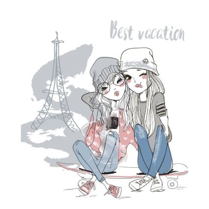 Dečiji luster GIRLS VIBES 1xE27/60W/230V, prečnika 40 cm, Paris