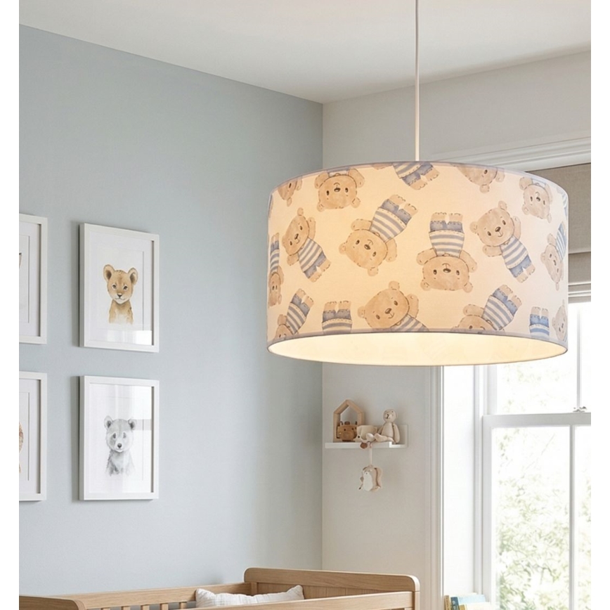 Dečiji luster KIDS ROOM 1xE27/60W/230V prečnik 40 cm medvedić