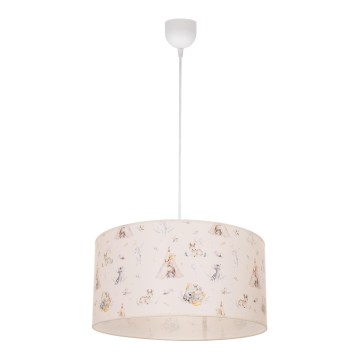 Dečiji luster KIDS ROOM 1xE27/60W/230V, prečnik 40 cm, motiv životinjica