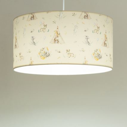 Dečiji luster KIDS ROOM 1xE27/60W/230V, prečnik 40 cm, motiv životinjica
