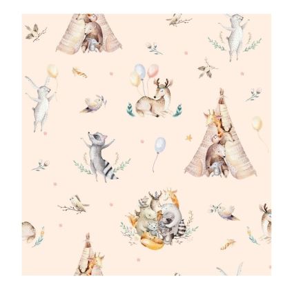 Dečiji luster KIDS ROOM 1xE27/60W/230V, prečnik 40 cm, motiv životinjica