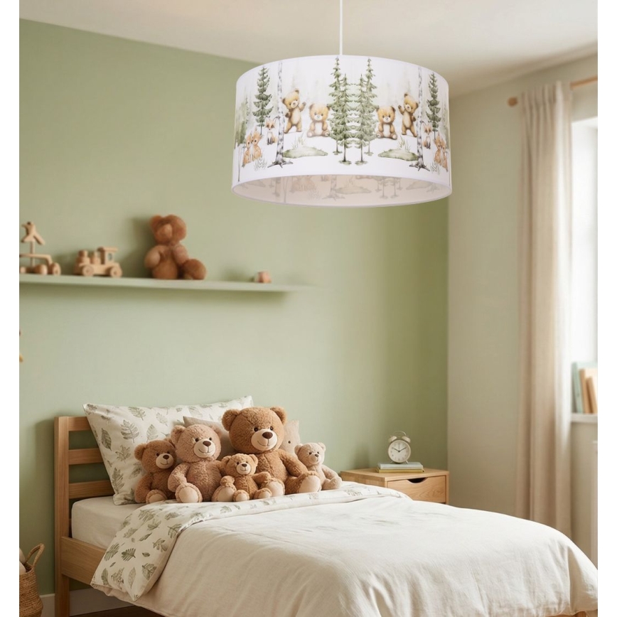 Dečiji luster KIDS ROOM 1xE27/60W/230V, prečnik 40 cm, sa motivom životinja