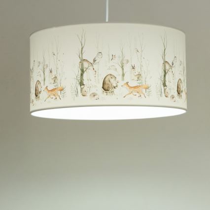 Dečiji luster KIDS ROOM 1xE27/60W/230V, prečnik 40 cm, sa motivom životinjica