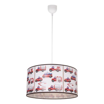 Dečiji luster KIDS ROOM 1xE27/60W/230V, prečnik 40 cm, vatrogasci