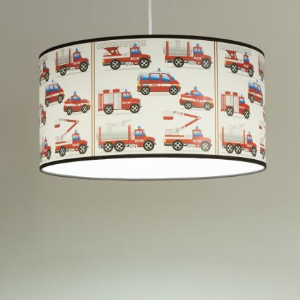 Dečiji luster KIDS ROOM 1xE27/60W/230V, prečnik 40 cm, vatrogasci