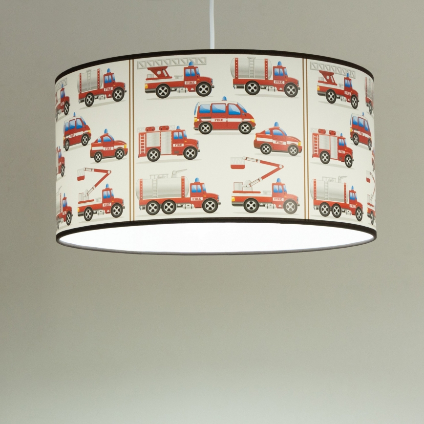 Dečiji luster KIDS ROOM 1xE27/60W/230V, prečnik 40 cm, vatrogasci
