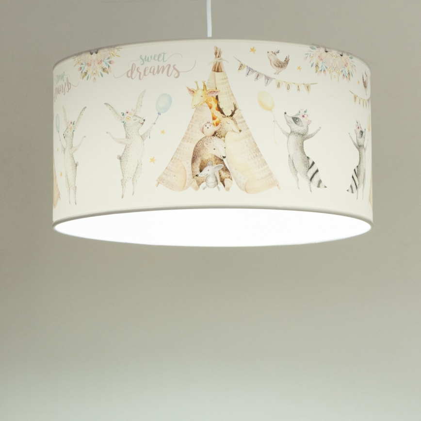 Dečiji luster KIDS ROOM 1xE27/60W/230V prečnik 40 cm životinjice