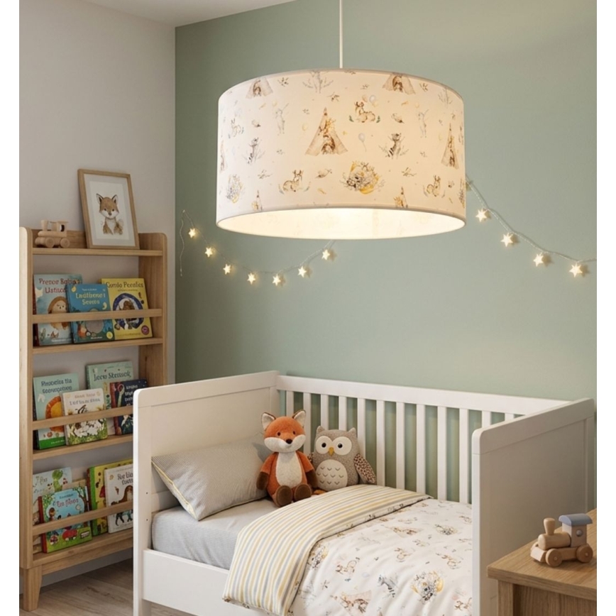 Dečiji luster KIDS ROOM 1xE27/60W/230V prečnik 40 cm životinjice