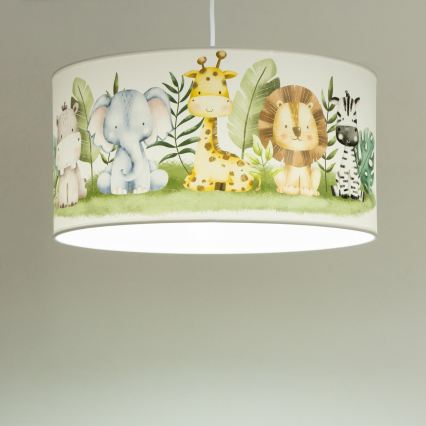 Dečiji luster KIDS ROOM 1xE27/60W/230V Ø 40 cm džungla