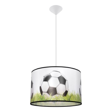 Dečiji luster na kablu FOOTBALL 1xE27/15W/230V Ø 40 cm fudbal