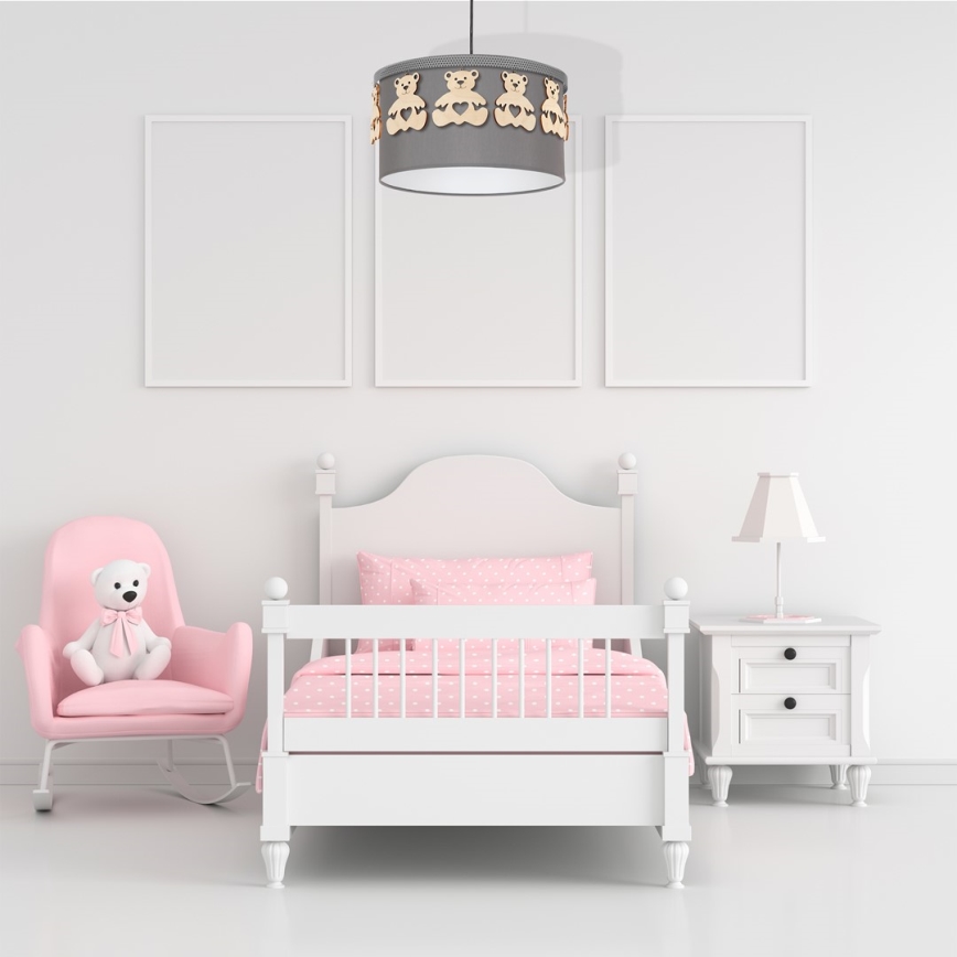 Dečiji luster na sajli BEAR 1xE27/60W/230V