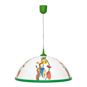 Dečiji luster na sajli FISH 1x27/15W/230V