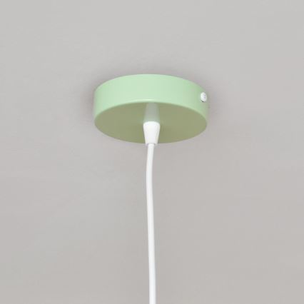 Dečiji luster na sajli STARS 1xE27/15W/230V zelena/bela