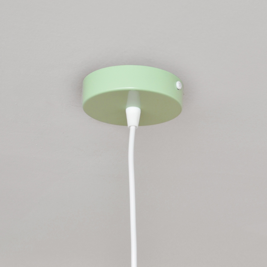 Dečiji luster na sajli STARS 1xE27/15W/230V zelena/bela