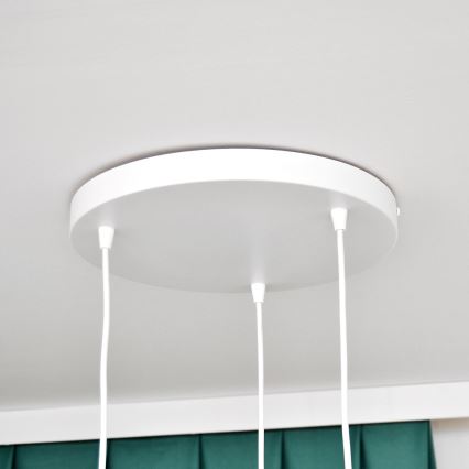 Dečiji luster na sajli STARS 3xE27/15W/230V plava/ružičasta/žuta