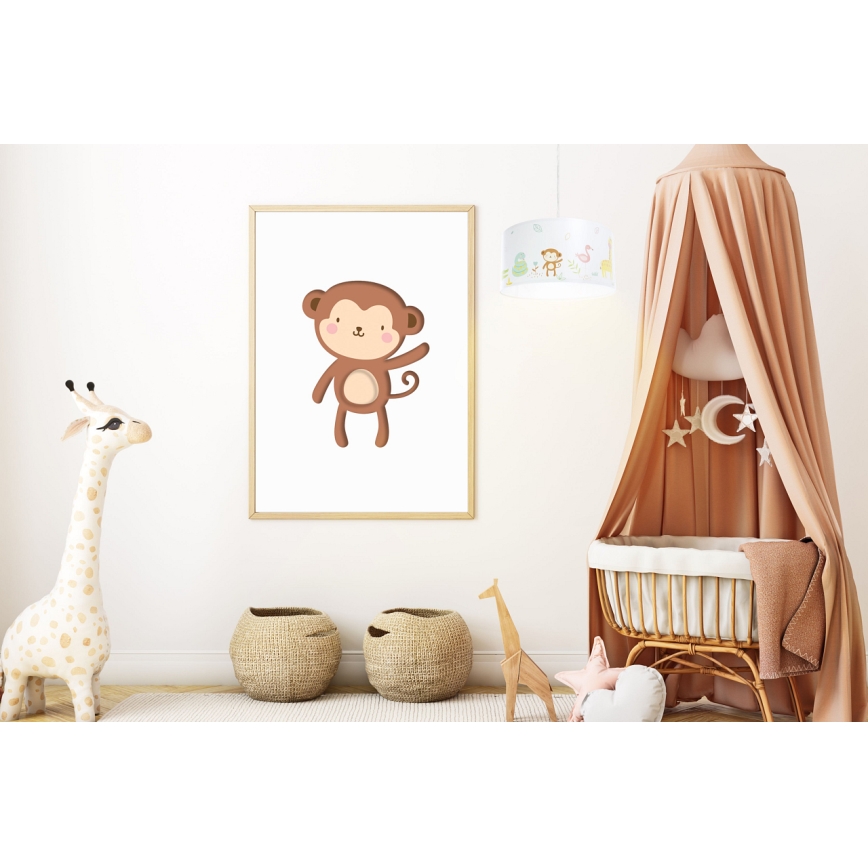 Dečiji luster na sajli SWEET DREAMS 1xE27/60W/230V prečnik 30 cm